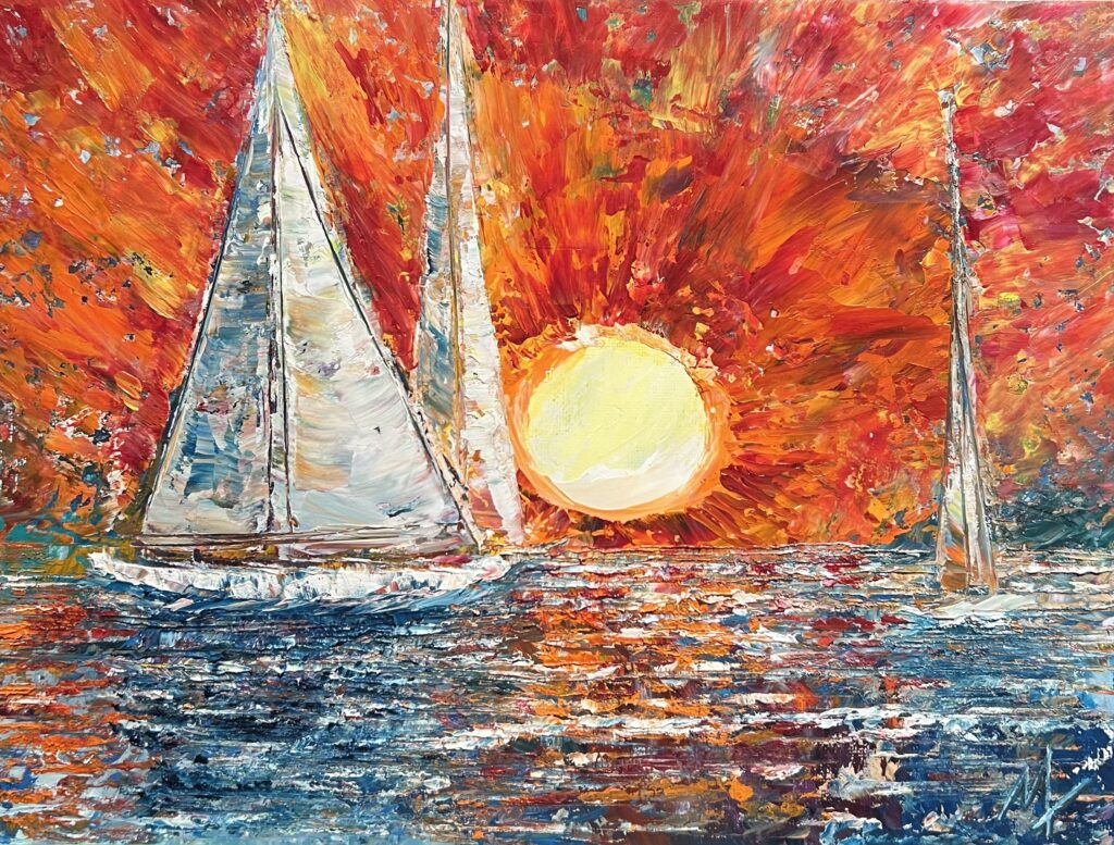 Blood Orange Sailboats